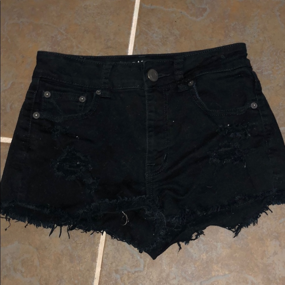 American Eagle Black Denim shorts